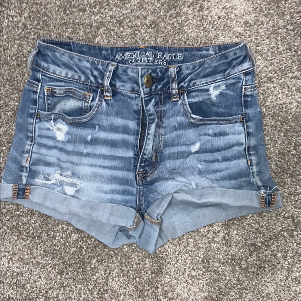 Light Wash Jean Shorts